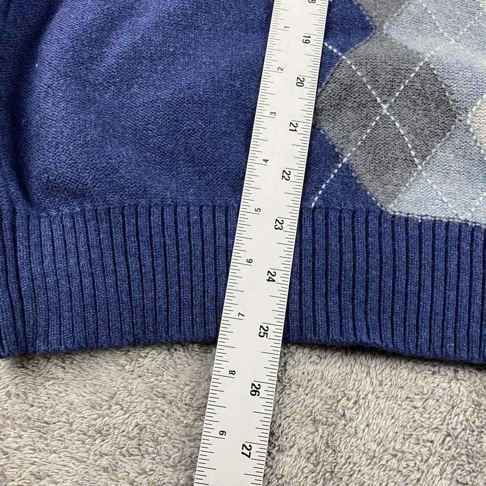 Banana Republic Luxury Blend Sweater Mens XL‎ Blue V-Neck Long Sleeve